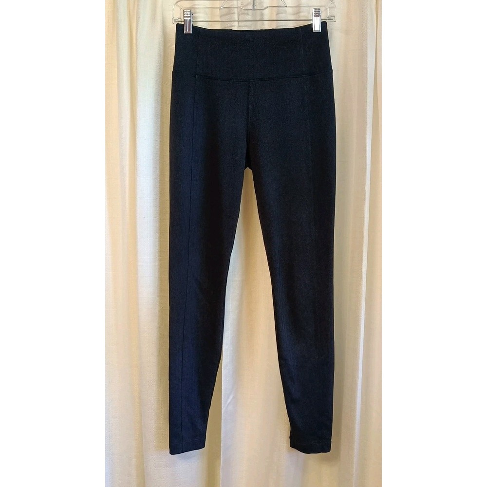 Athleta Women's Size XS Black‎ Gray Delancey Herringbone Ankle Leggings